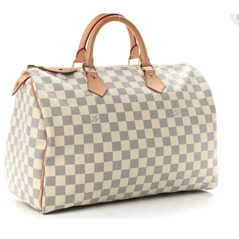 Authentic Louis Vuitton Speedy 35 Damier Azur A++++ Excellent!